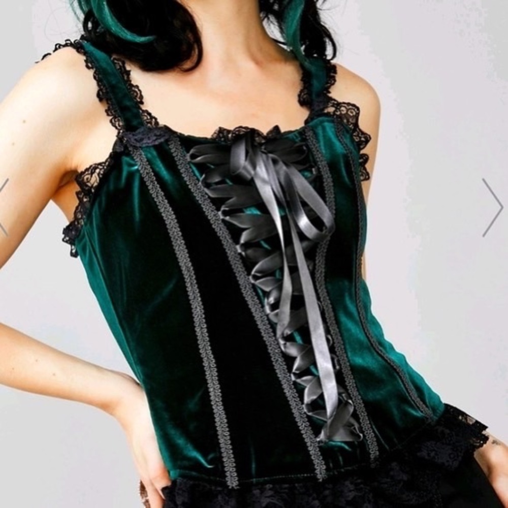 Widow Earthly Sermon Velvet Corset